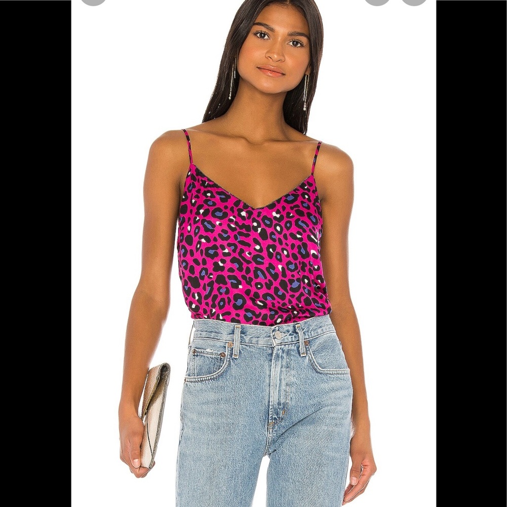 David Lerner Elsa V-Neck Cami W/ Chain SZ large